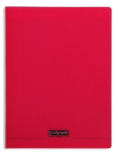 Cahier Piqué Séyès Polypro 24 x 32 96P 90G Rouge