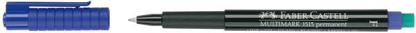 Marqueur Permanent Faber-Castell Bleu Pointe Moyenne F