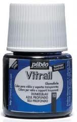 Peinture pour Vitrail Pébéo 45ml Bleu Profond