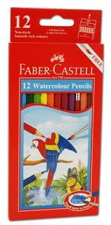 Crayons de couleur de 12 crayons aquarelles