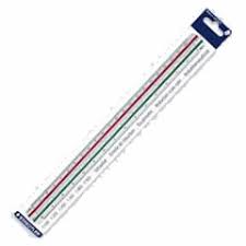 REGLE A ECHELLE STAEDTLER 1:100/1:250/1:300/1:400/1:500