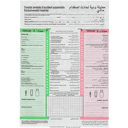 Constat amiable d'accident automobile - Imprimés