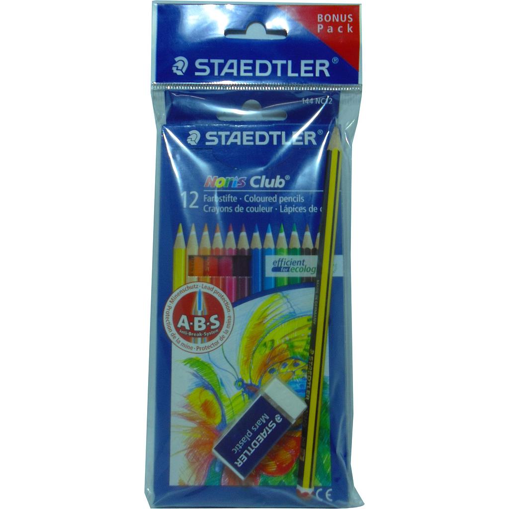 Crayons de couleur Staedtler  - Grand - Boîte en carton - Moyen - 12 crayons