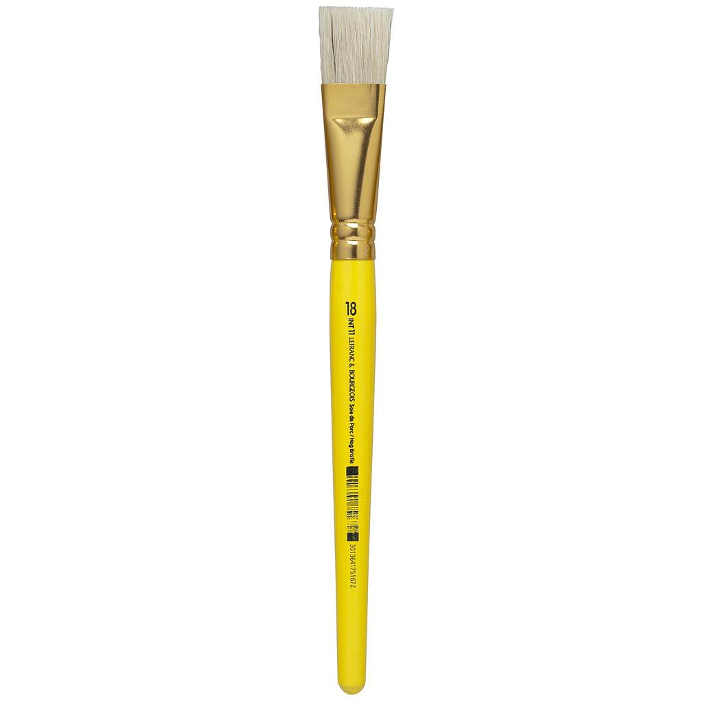 Pinceau brosse plat INT11 - Soie de porc - N°18