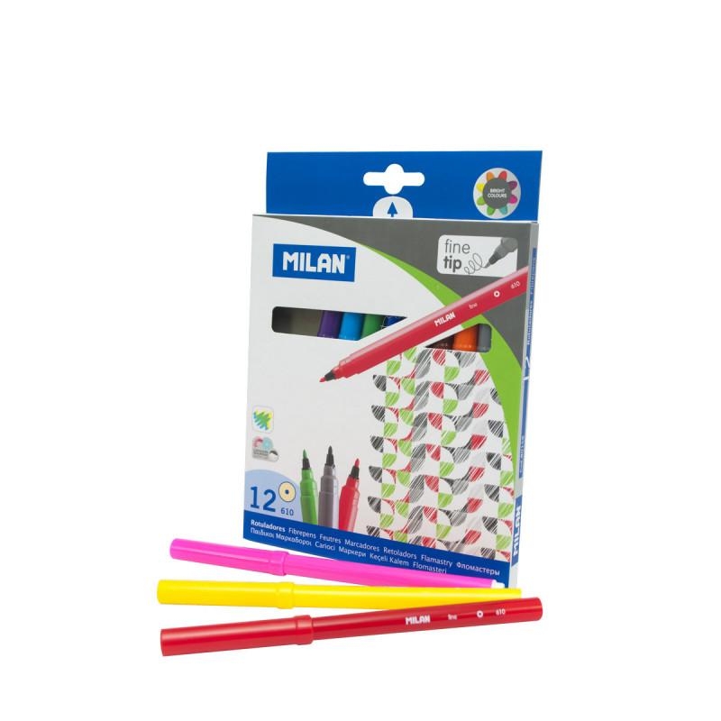 12 Feutres Pointe Fine - Milan