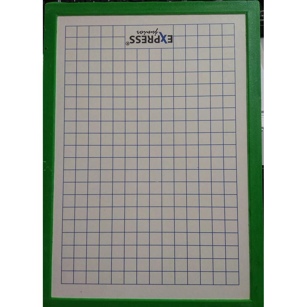 Ardoise Double Face (Feutre+Craie) Quadrillée