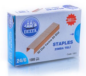 Recharges d'agrafes Delta  - 24/6 - 1000 pcs