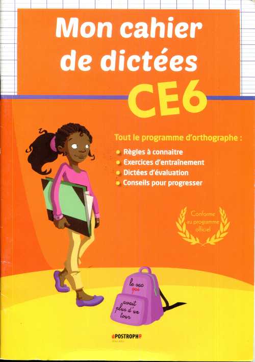 Mon cahier de dictées CE6