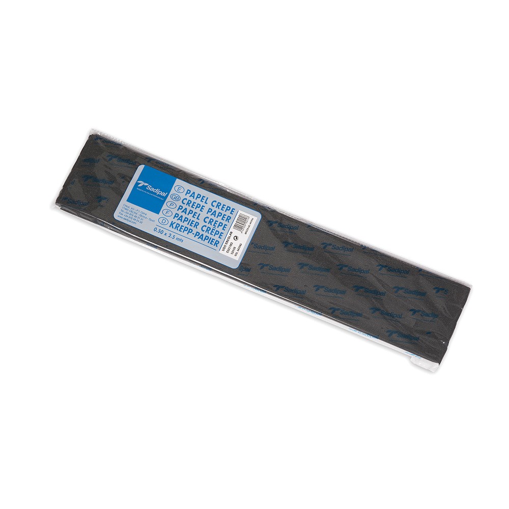 Papier crépon Noir