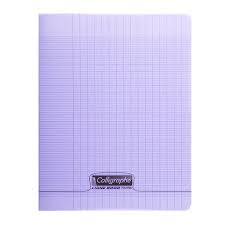 Cahier Piqué Calligraphe 17*22 48P 90G Mauve
