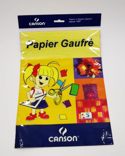 Papier à dessin Canson  - En gaufré - 5 feuilles