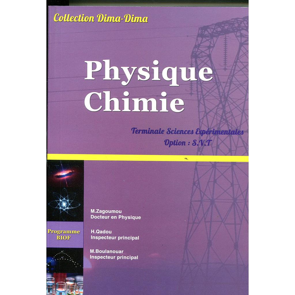 Dima Dima Physique chimie  terminale sc exp option svt