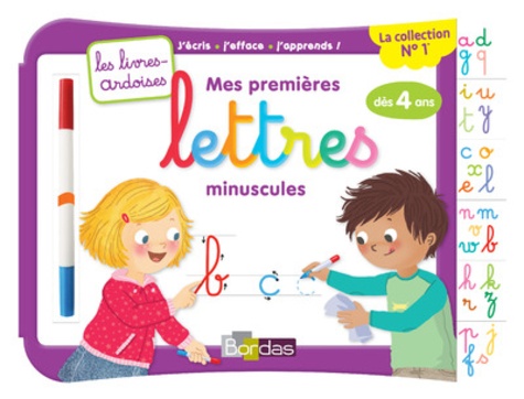 Mes premières lettres minuscules  - Avec 1 feutre effaçable 2 couleurs