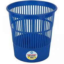 Corbeille à Papier en Plastique Bleu