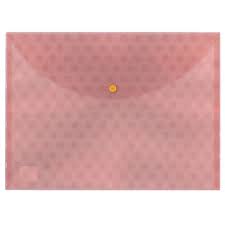Enveloppe Plastique à Clip Rose
