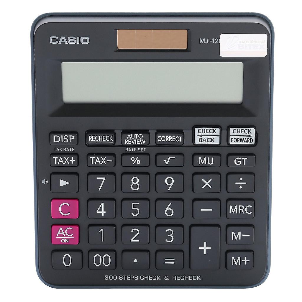 Calculatrice Casio - MJ-120D PLUS - 12 Chiffres - Pile/Solaire