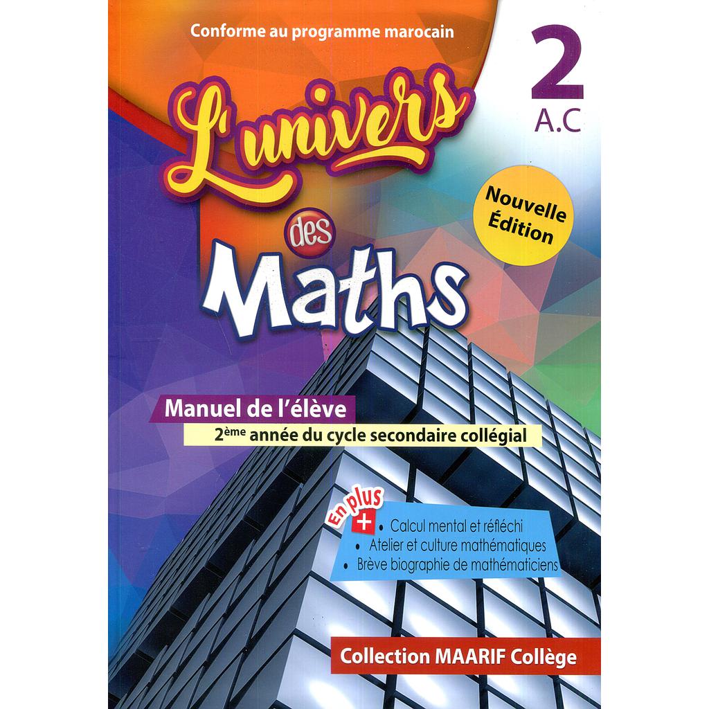 L'univers des Maths 2 AC  Manuel