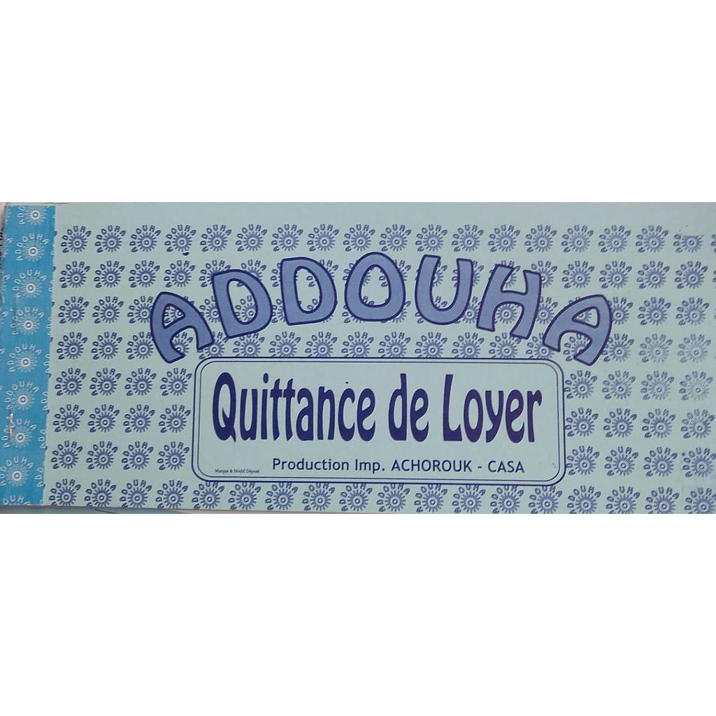 Carnet Quittances de Loyer - 80 feuilles