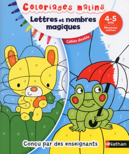 Lettres et nombres magiques, moyenne section  - Cahier double