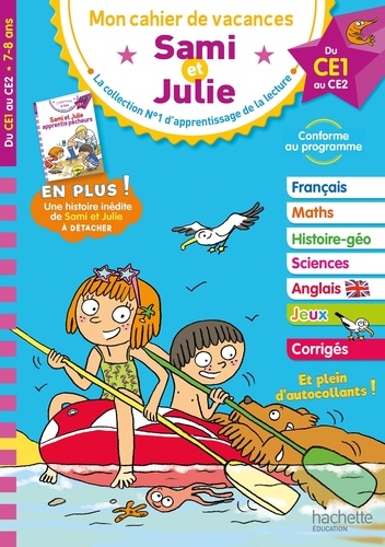 Mon cahier de vacances Sami et Julie  - Du CE1 au CE2