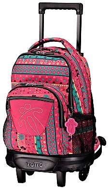 Cartable à roulette 4 compartiments