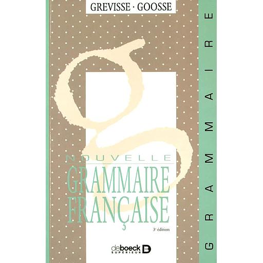 Nouvelle grammaire française