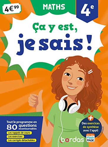 Ça y est, je sais ! - Maths 4e - Ed 2019