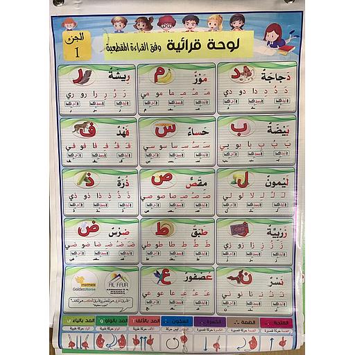 بوستر باش لوحة قرائية ج1