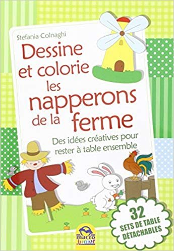 Dessine et colorie les napperons de la ferme