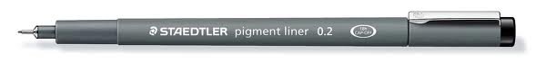 Stylos-feutres Staedtler Pigment liner  - Noir - 0,2