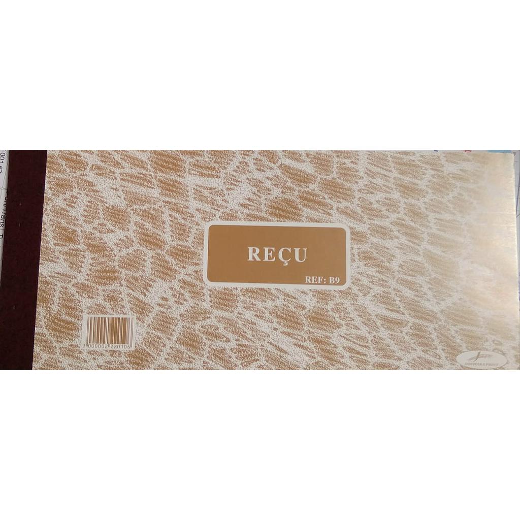 Carnet de Reçu B9