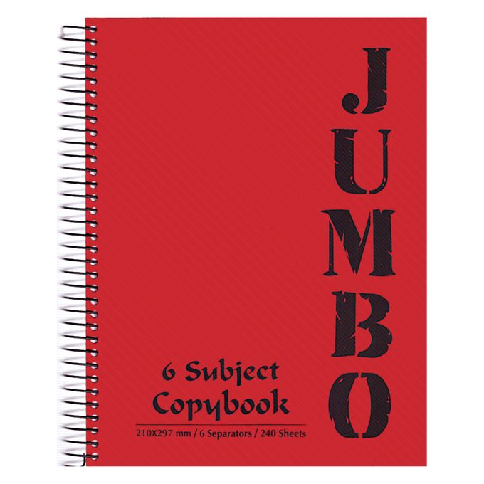 Registre Jumbo  A4 6 sujets