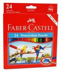 Crayons de couleur de 24 crayons aquarelles