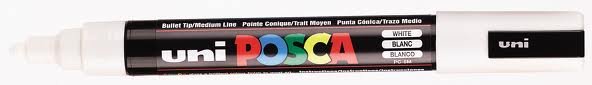 Marqueur Posca Blanc Pointe Conique Moyenne