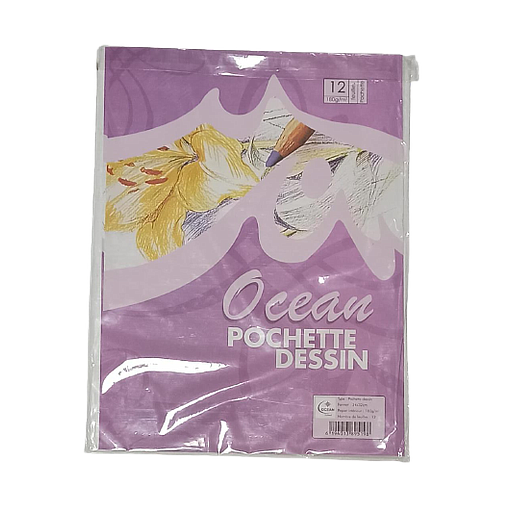 Pochette de Dessin Blanc 24x32 12 180G