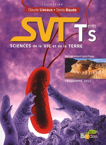 Sciences de la Vie et de la Terre Tle S  - Enseignement spécifique, programme 2012