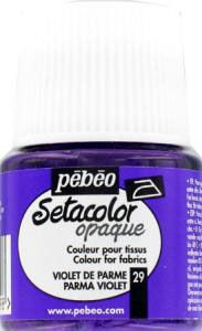 Peinture pour Tissu Pébéo Setacolor Violet de Parme 45ml