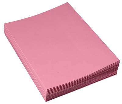 Chemises cartonnées Rose Paquet de 100 180G 24*32