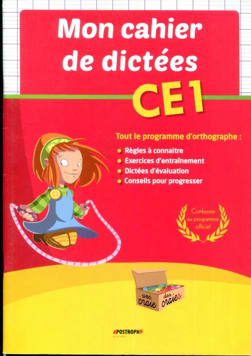 Mon cahier de dictées CE1