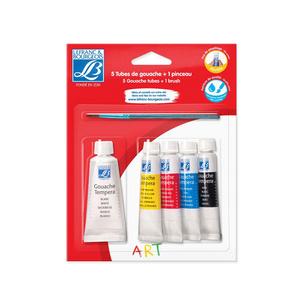 5 Tubes de Peinture Gouache Tempera 20ml