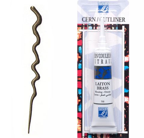 Peinture pour vitrail Lefranc &amp; Bourgeois  - cern - Laiton