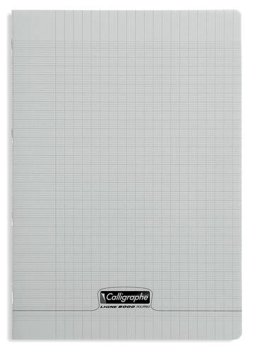Cahier Piqué Séyès Polypro 21 x 29.7 96 P 90G Gris
