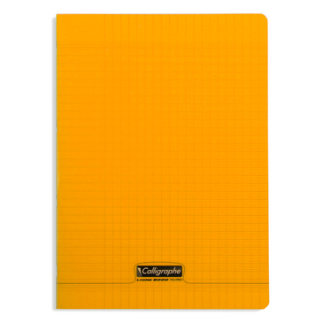 Cahier simple Calligraphe PP Orange - 21*29.7 - Piqué - 96p - 90g - Séyès