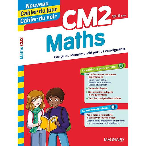 Cahier du jour/cahier du soir Maths CM2 + mémento