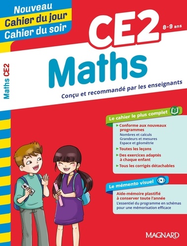 Cahier du jour/Cahier du soir Maths CE2 + mémento