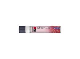 Peinture pour tissus Marabu Glitter Liner  - Argent