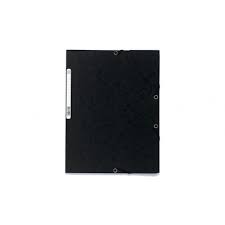 Chemise à Rabat A4 Cartonnée Noir