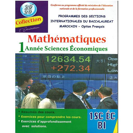 Mathématiques 1 année Sciences économiques 20/20