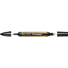 Marqueur double pointe Jaune Pastel