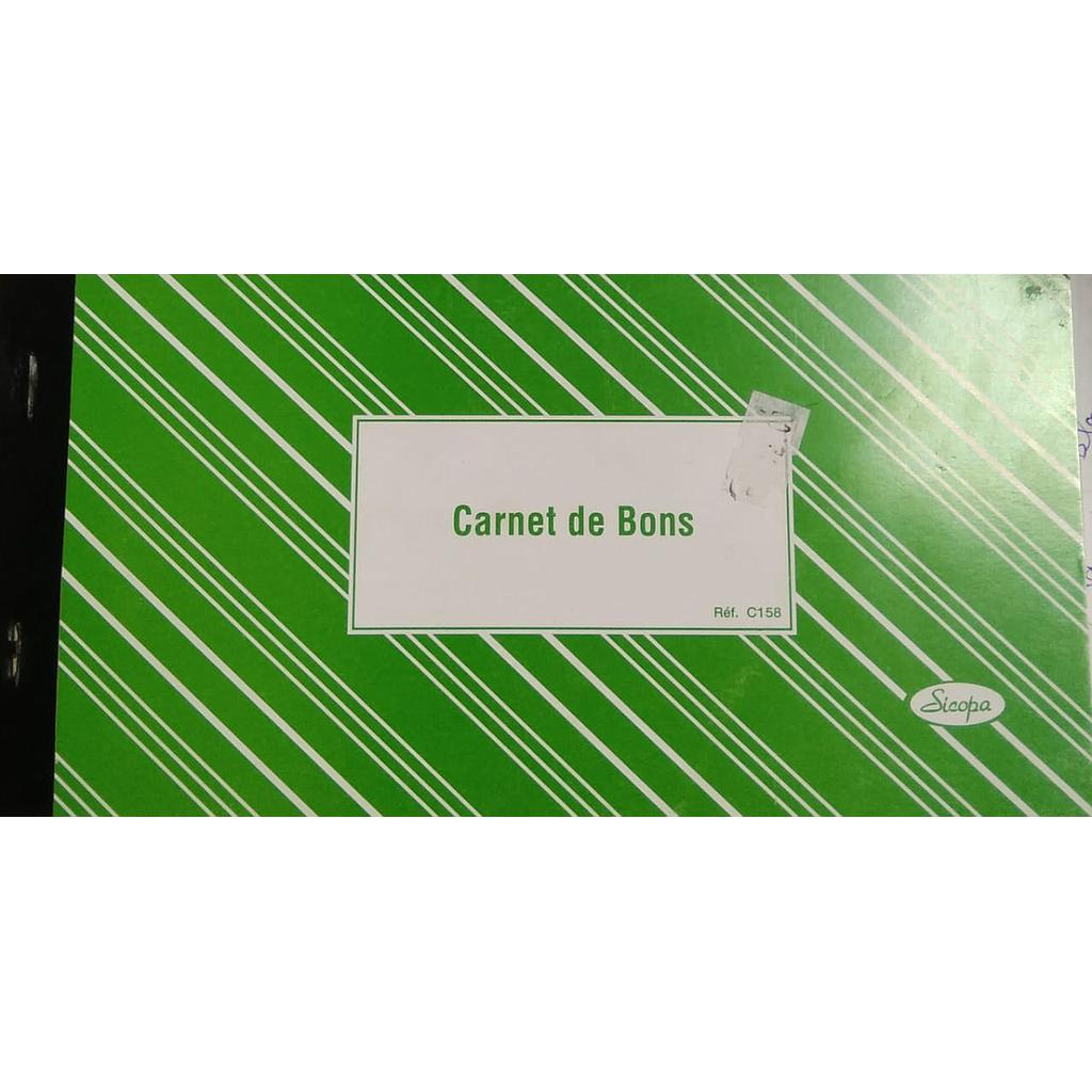 Carnet de Bons C158 - 10,5*21